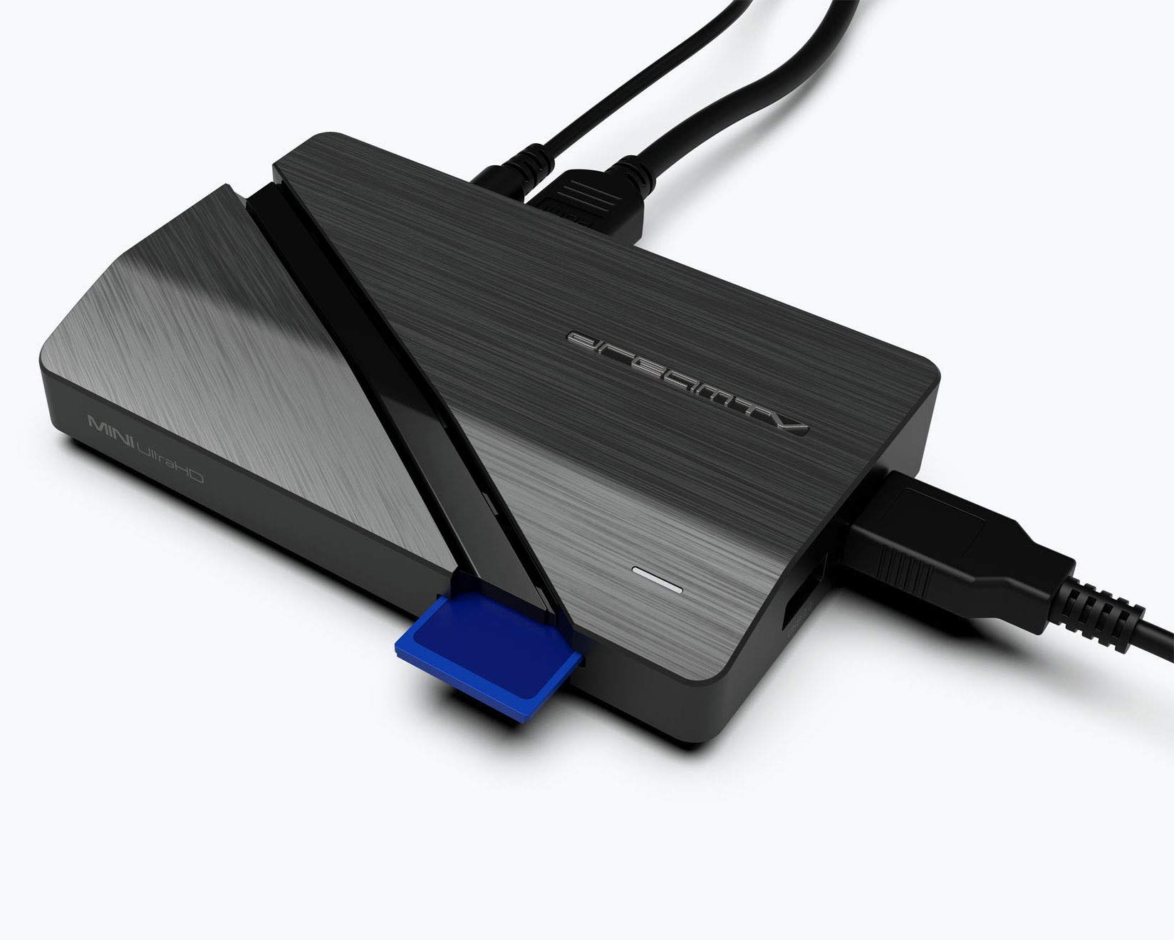 Mini Ultra HD 4K 2160p Android 9.0 16GB Flash, 2GB RAM, H.265, HDMI 2.1, USB3.0, IPTV Streamer, Dual WLAN 2,4/5GHz, LAN, Bluetooth Smart TV Box Schwarz, DreamTVMP