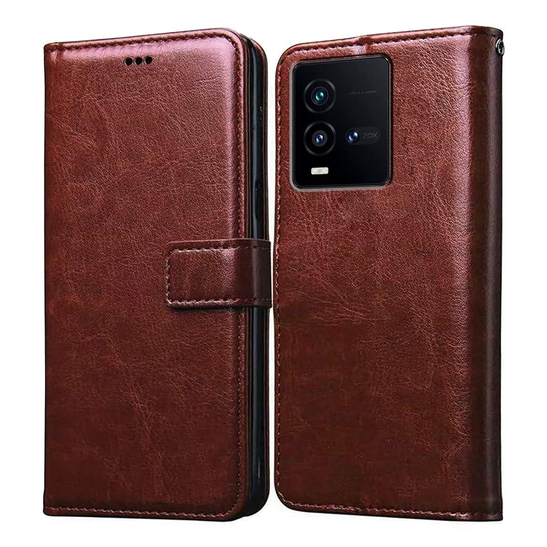 Casotec Flip Cover for iQOO 9T 5G | Premium Leather Finish | Inbuilt Pockets & Stand | Flip Case for iQOO 9T 5G (Brown) (B0BJK3QZ1R) Amazon Price History, Amazon Price Tracker