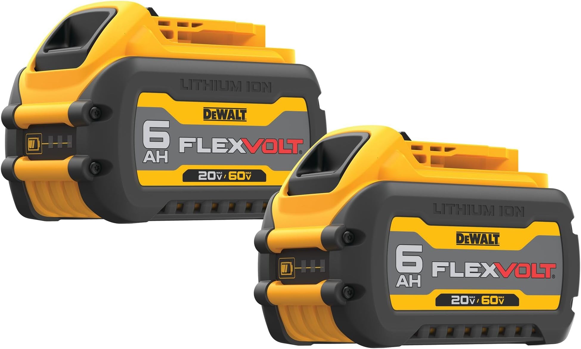 DEWALT DCB606-2 20/60V Li-Ion Flexvolt Battery 6Ah Extended Capacity - Pack of 2