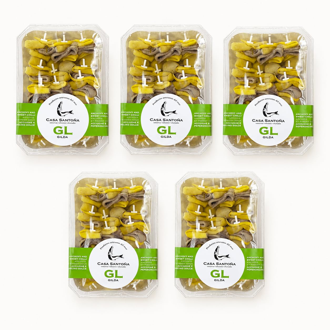 Pack 5 Gilda de Anchoa del Cantábrico Casa Santoña 200 g