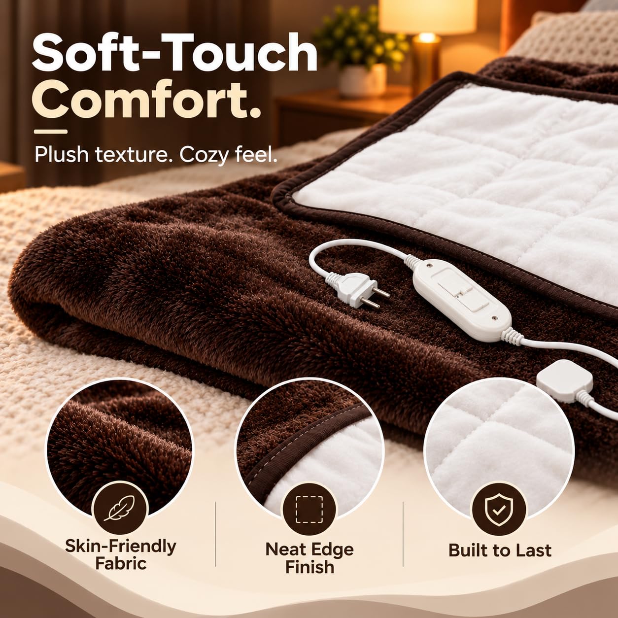 Utopia Bedding Fur Fleece Electric Blanket -5