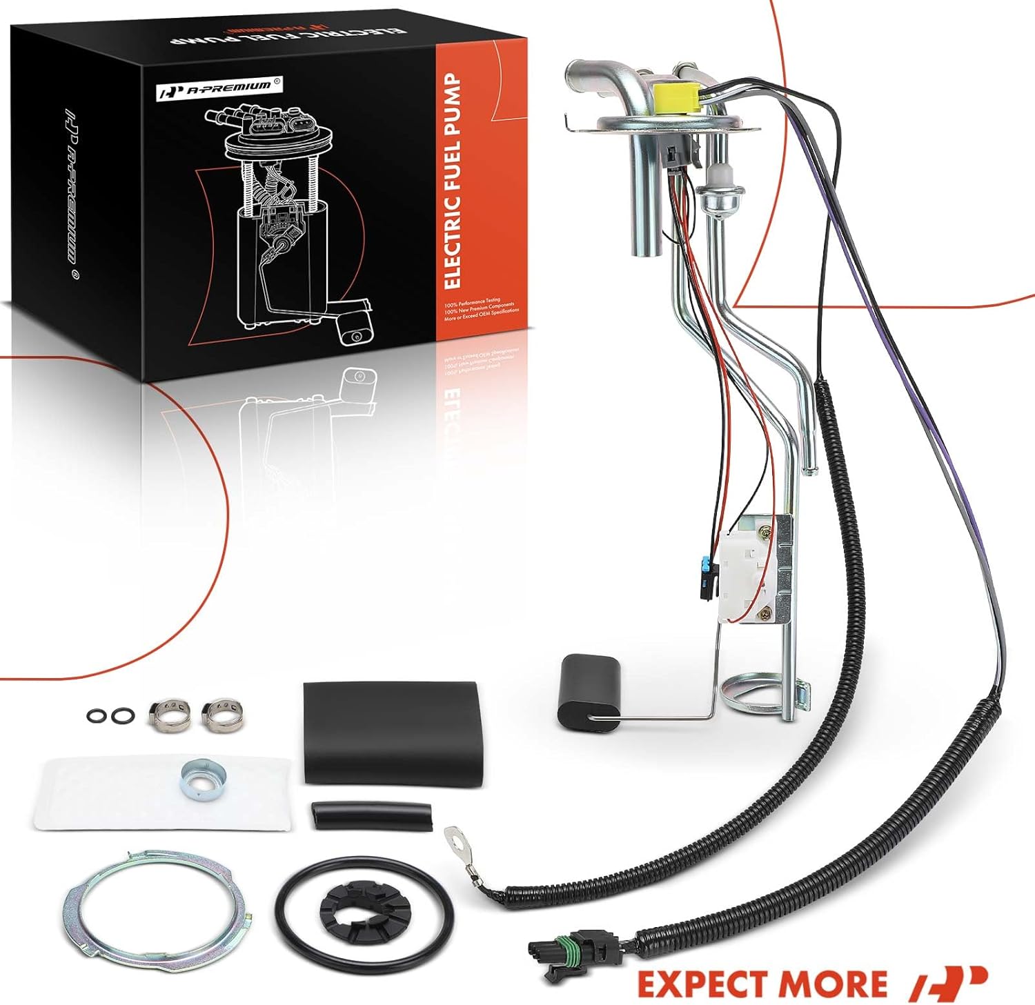 A-Premium Fuel Tank Sending Unit Compatible with Chevrolet C3500/K3500 1990-1995, C3500HD 1991-1995 & GMC C3500/K3500 1990-1995, C3500HD 1991-1995, 5.7L 7.4L