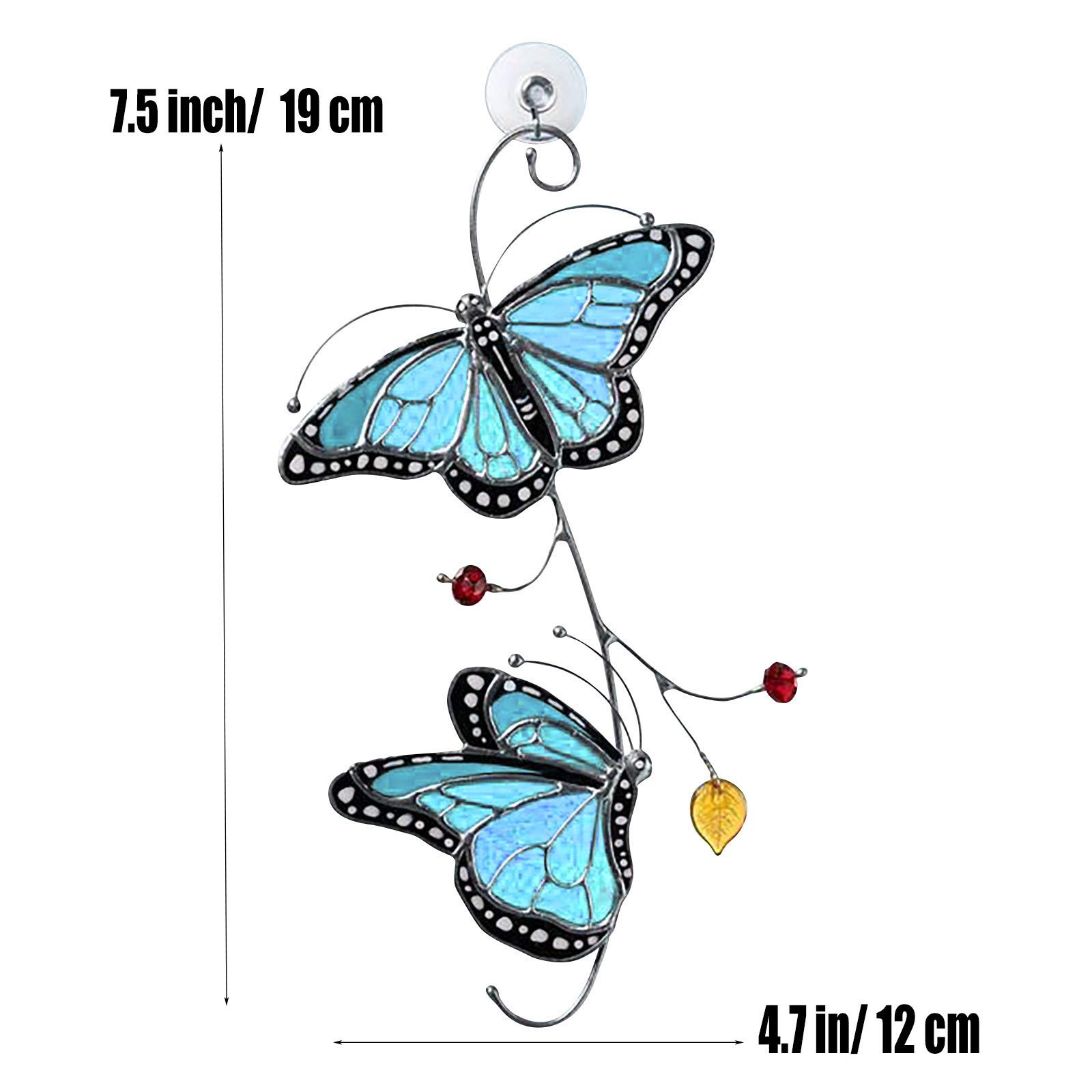 Panneau motif papillons modulable en hauteur finition galon fronceur