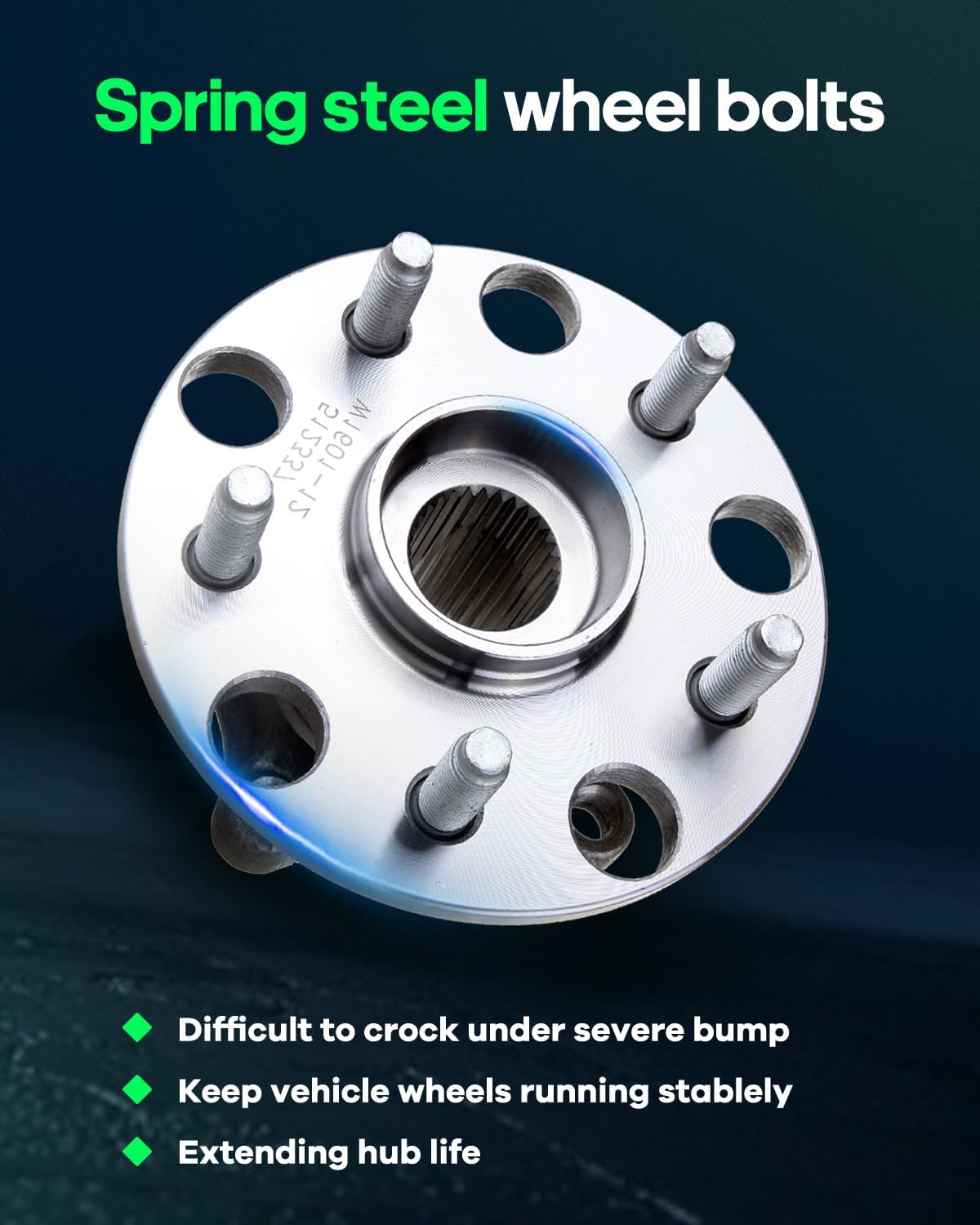 SCITOO 512337 Wheel Hub Wheel Bearing Assembly Rear Compatible for Lexus GS460 for Lexus is F for Lexus GS350 for Lexus GS430 2006-2013 for Lexus GS300 for Lexus IS250 for Lexus IS350 512337