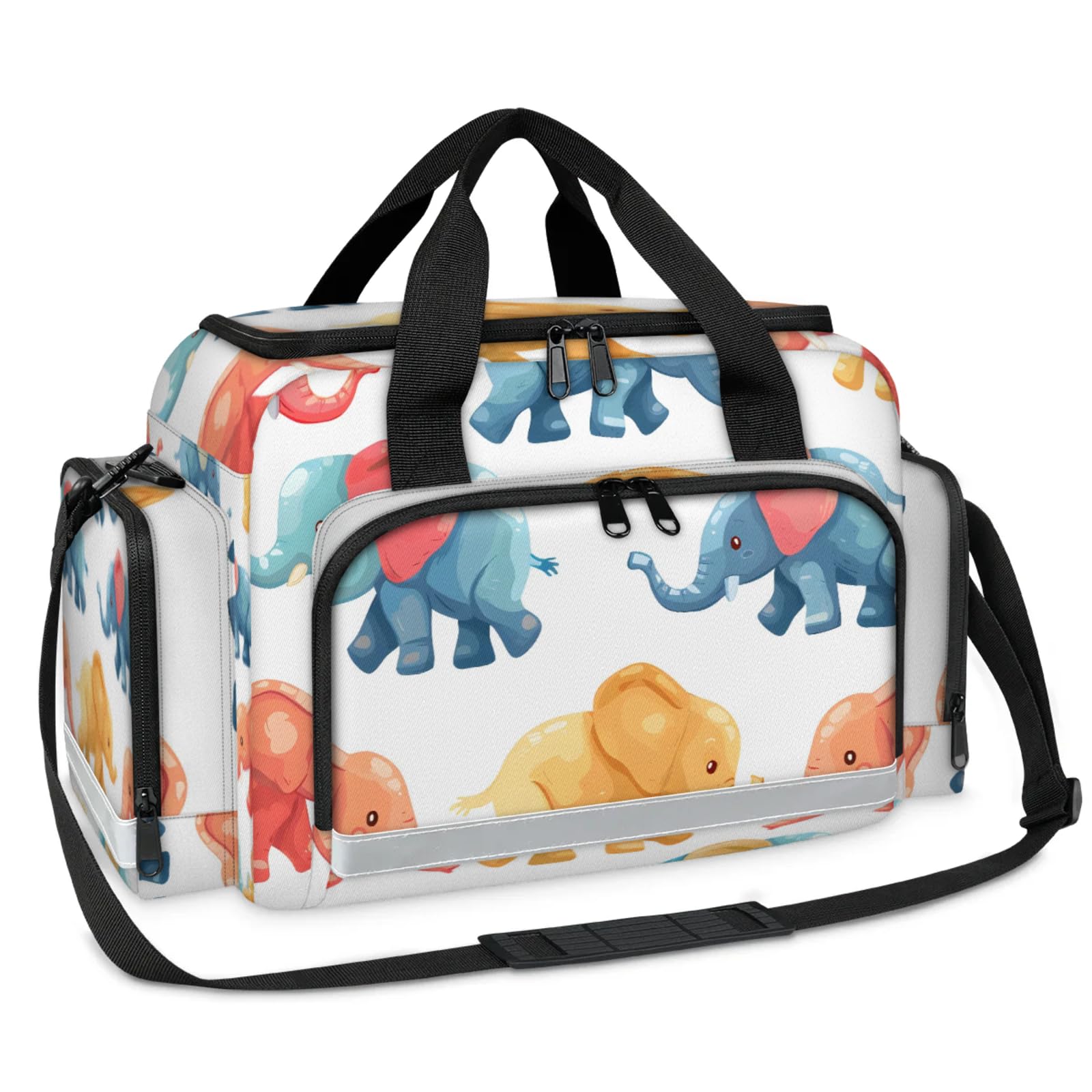 GzLeyigou First Aid Bags Empty, Rare Elephant Emergency Bag First Aid Kit Multiple Compartment Kit Carrier On Call Trauma Bag For Paramedics Emergency Medical Supplies Kit