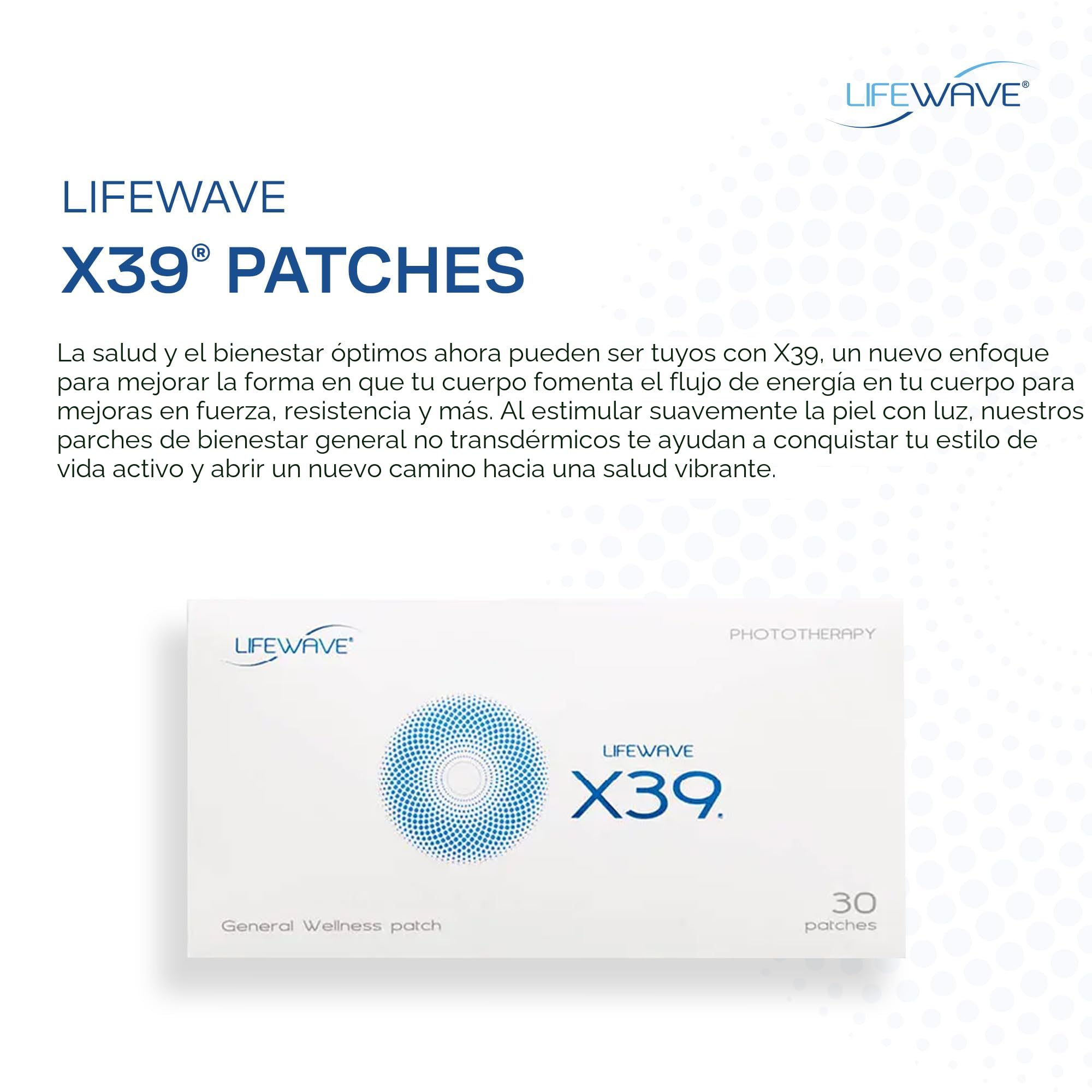 Amazon.com: LifeWave Parches X39 - Apoya mejoras de fuerza y