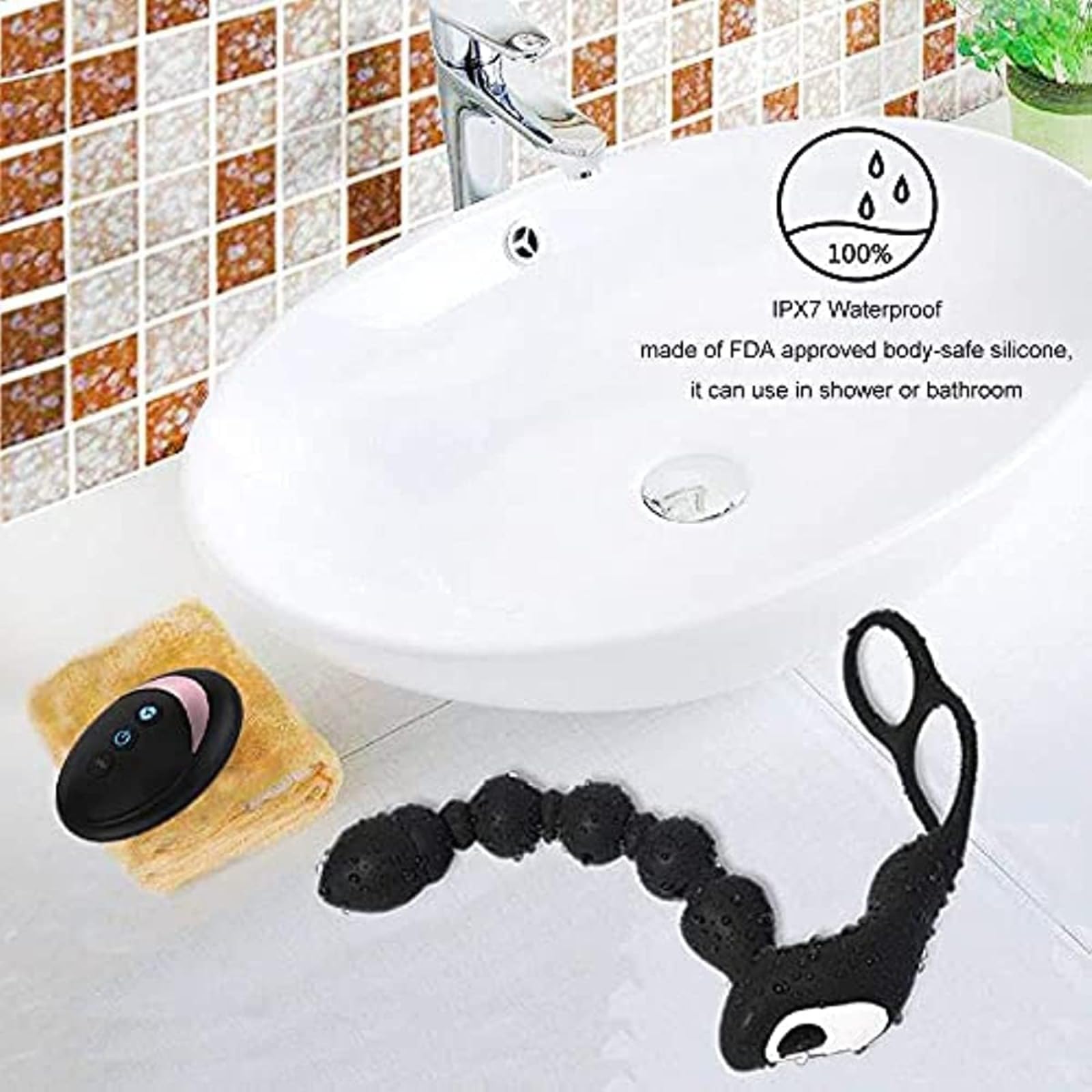 Masseur prostatique multifonction, recharge USB, anneau de à vitesse variable, sextoy, masseur corporel, avec télécommande sans fil, 10 modes