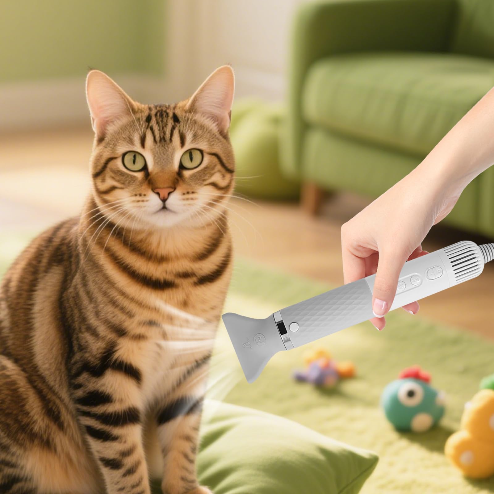 Hundefön Hunde Blower Haartrockner für Hunde und Katzen 1000W mit 4 Düsen