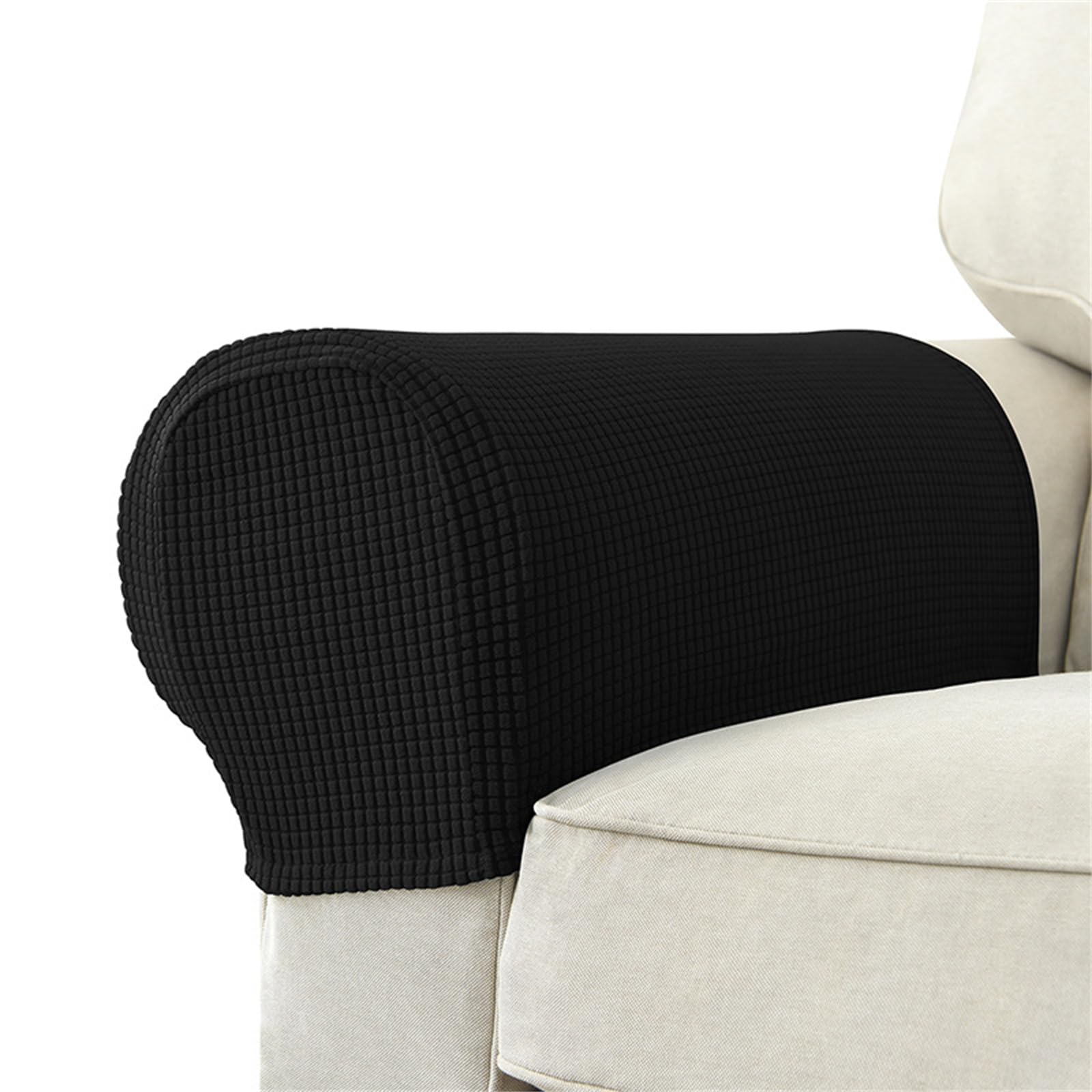 NEWFT 2pcs Plushes Sofa Armrest Covers Enhances Protections for Chair Arm, Machine Washable Furniture Arm Protections Couch Slipcovers