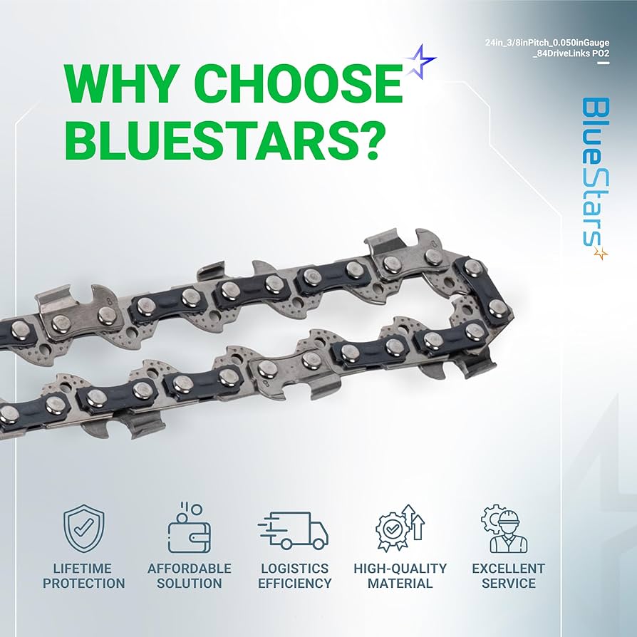 ゼン♢ Amazon.com: BlueStars 2 Packs 24-inch Chainsaw Chain 3/8