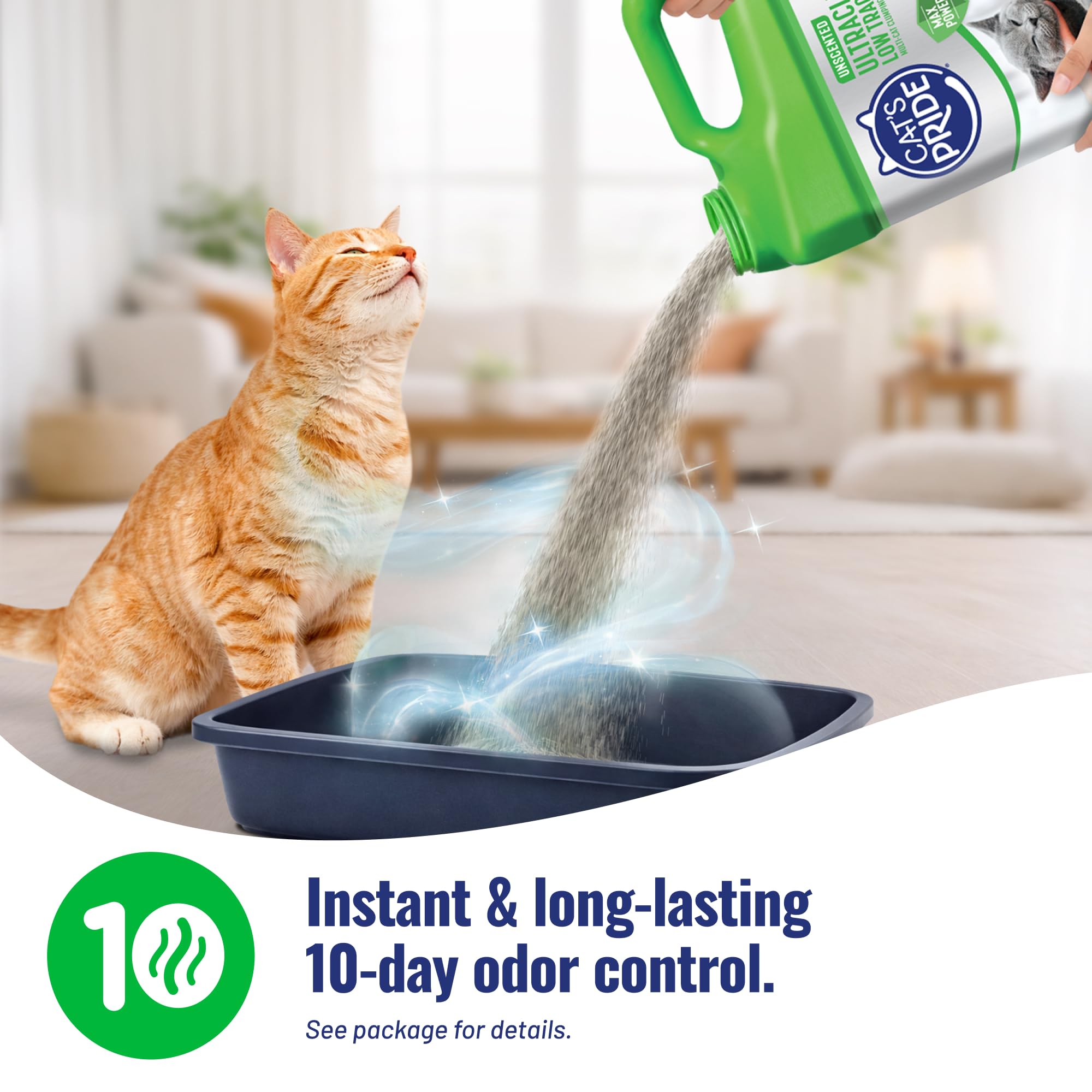 Cat's Pride UltraClean - Arena aglutinante sin Perfume, 15 Libras