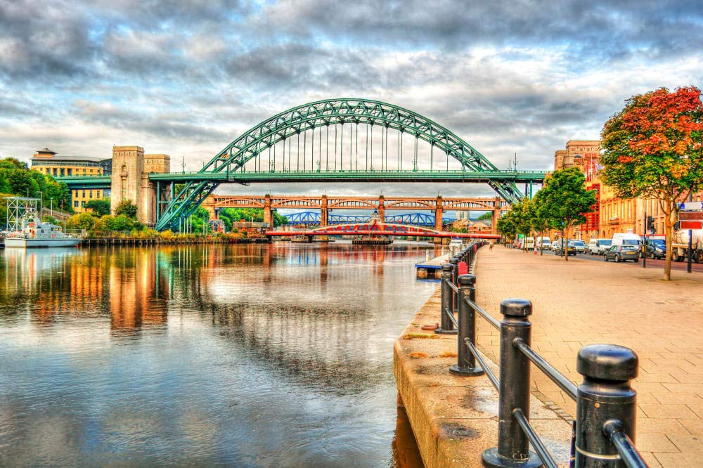 Nprzm H296 Newcastle England Diy 5D Diamond Art Painting For Adults, Diamond Art Painting Kit On, New Painters, Gift Package 40X50cm