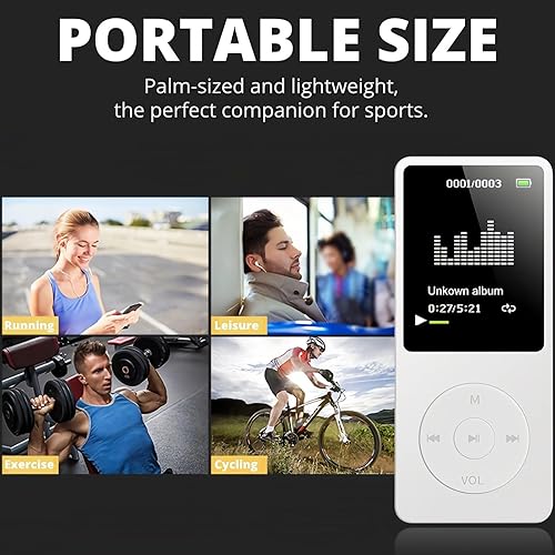 Miniatura 7 de Reproductor MP3 MP4 para niños, reproductor de MP3 con pantalla HD de 1.8 pulgadas, radio FM, auriculares, reproductor de audio HiFi portátil con