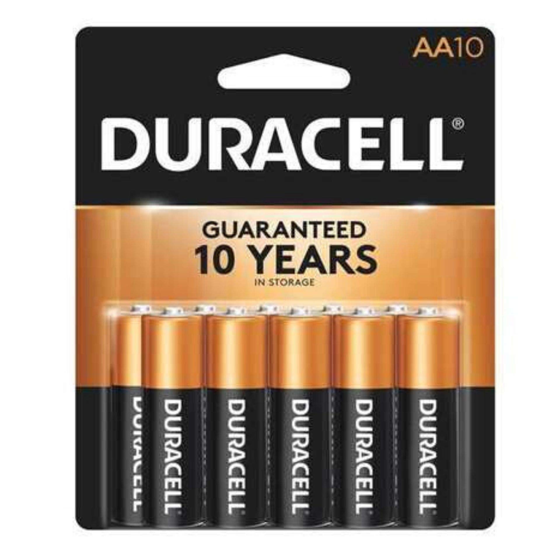 Duracell - Coppertop Alkaline Batteries W/Duralock Power Preserve Technology Aa 10/Pack Product Category: Breakroom and Janitorial/Batteries & Electrical Supplies