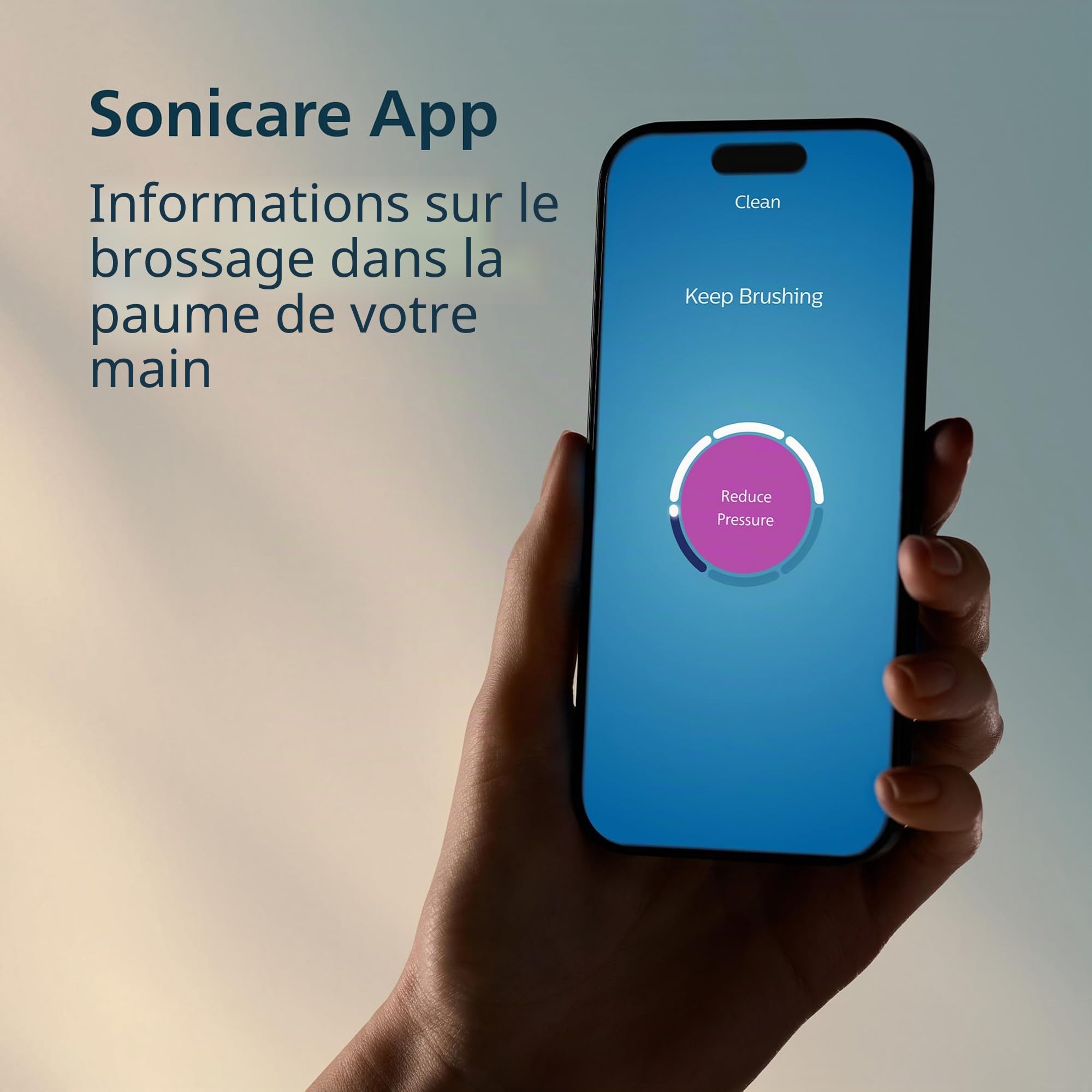Philips Sonicare Brosse à dents électrique série 6500 - Technologie Sonicare nouvelle génération, capteur de pression, 9 réglages de brossage, SmarTimer, BrushPacer, autonomie de 21 jours, étui de