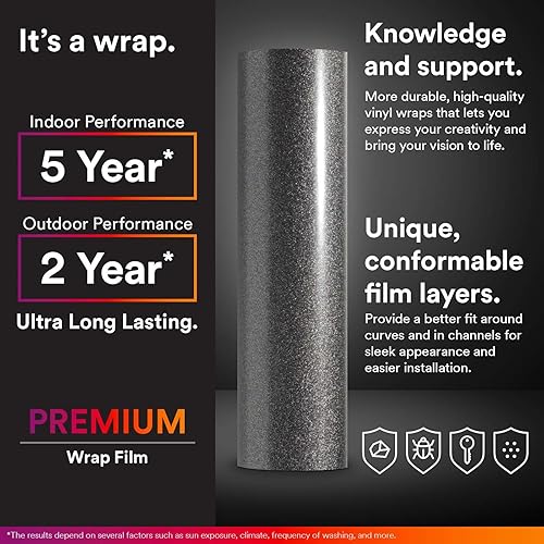 Miniatura 4 de 12 x 60 pulgadas (1 x 5 pies) de metal pesado con purpurina de diamante satinado de cerámica blanca metálica para automóvil, lámina de calcomanías