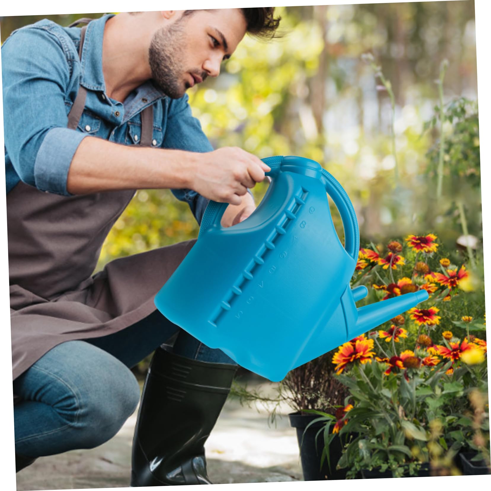 Toyvian 10L Kunststoff Gießkanne mit Langer Ausgießtülle Präzises Gießen und Sprühen für Pflanzen für Gartenbewässerung