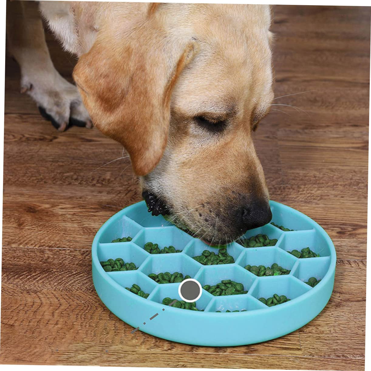 Mikikit Comedero Lento Previene la Indigestión Vómito para Perros de Silicona Ventosa Antideslizante Diseño Único Esquinas Redondeadas para Alimentación Segura