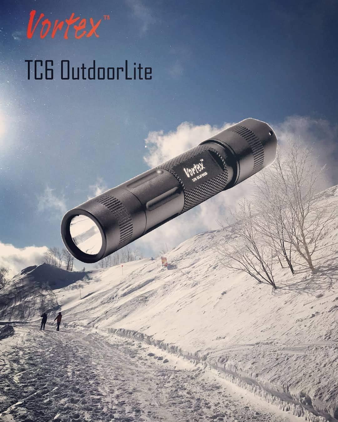 Vortex TC6 Handy Light Weight AA Dry Cell High Power LED Type III Hard Anodized Hand Strap High Lumen Output Everyday Carry Tailor Made Optic Outdoor Flashlight