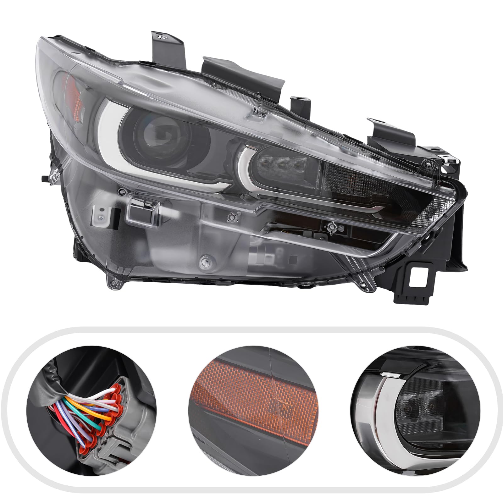 Amazon.com: Conjunto de faros delanteros, para Mazda CX-5 2022