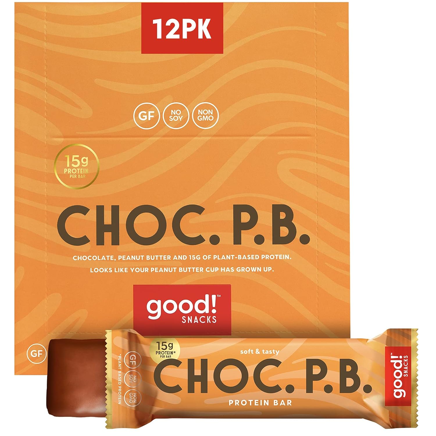 good! Snacks Vegan Chocolate Peanut Butter Protein Bar