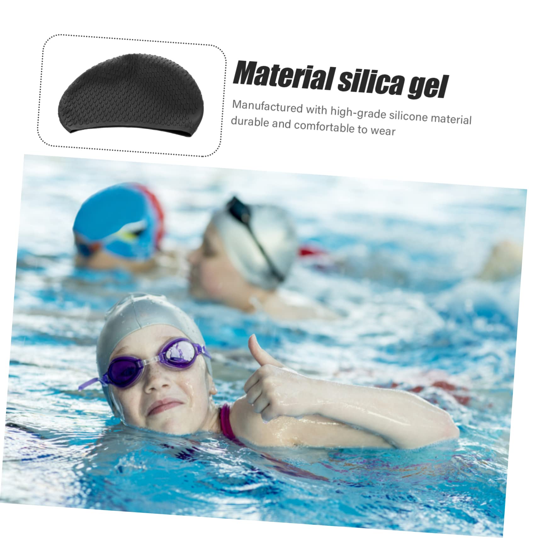 POPETPOP Bonnet De Bonnet De Bain Femme Bonnet De Bain De Mode Bonnet De Bain Adulte Bonnet De Bain Bonnet De Bain Flexible Bonnet De Bain Réutilisable Chapeau pour La Natation Filles