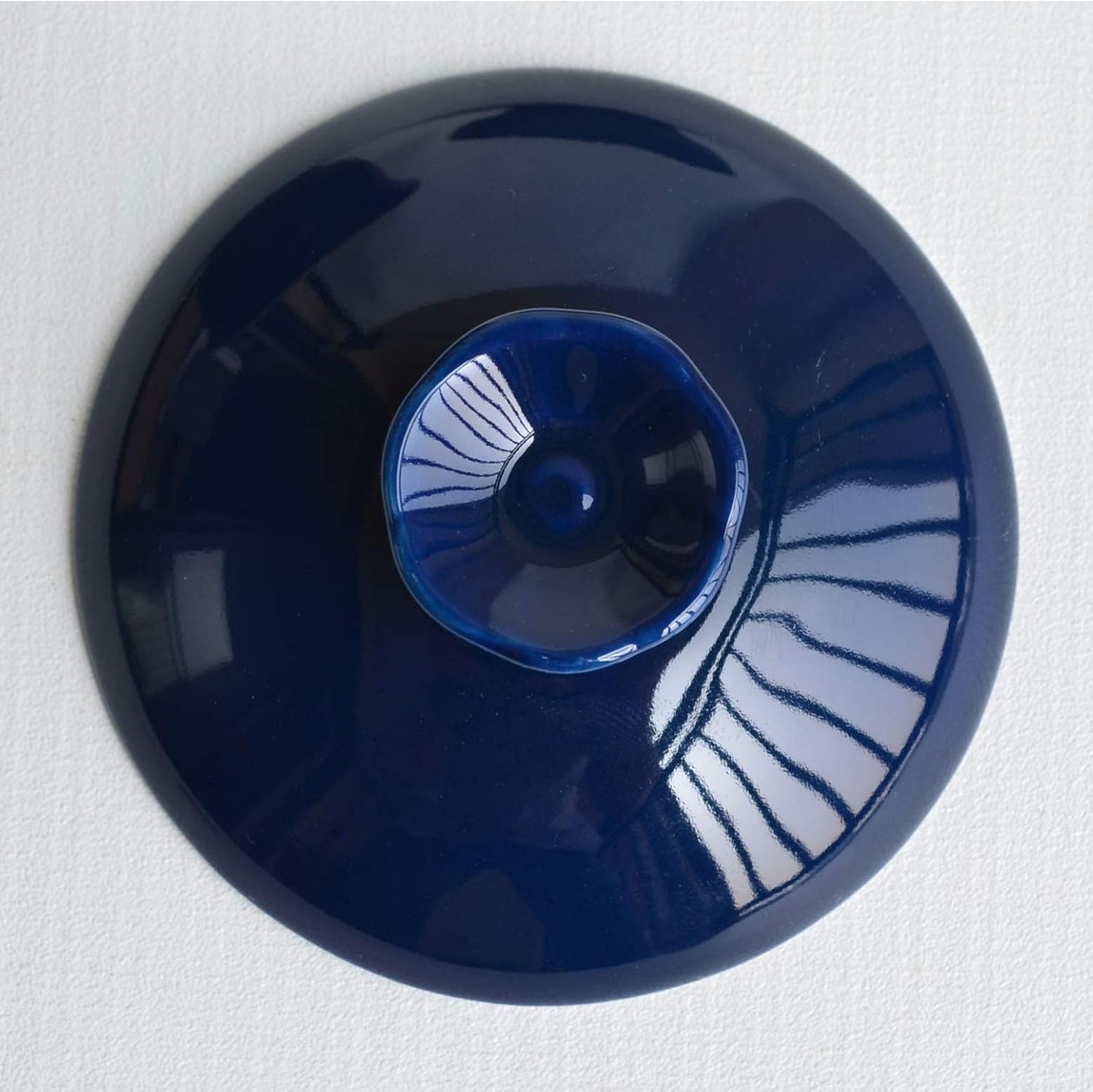 Bowl 6oz/180ml Blue Glaze Porcelain Cup with Saucer and Lid Gaiwan Gongfu Tea Coffee Set