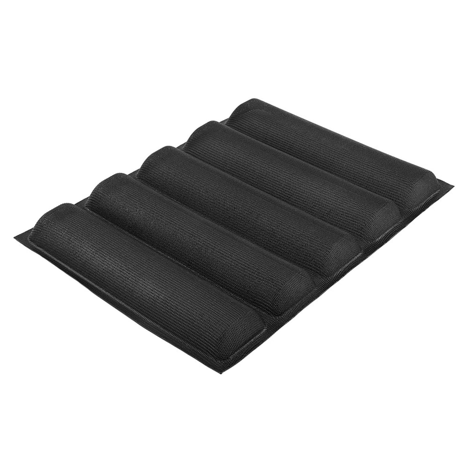 5 Cavités Moule Pain Silicone de Plaque, Moule à Rectangulaire Réutilisable, Moule à Pain Silicone Antiadhésif Cuisson Forme