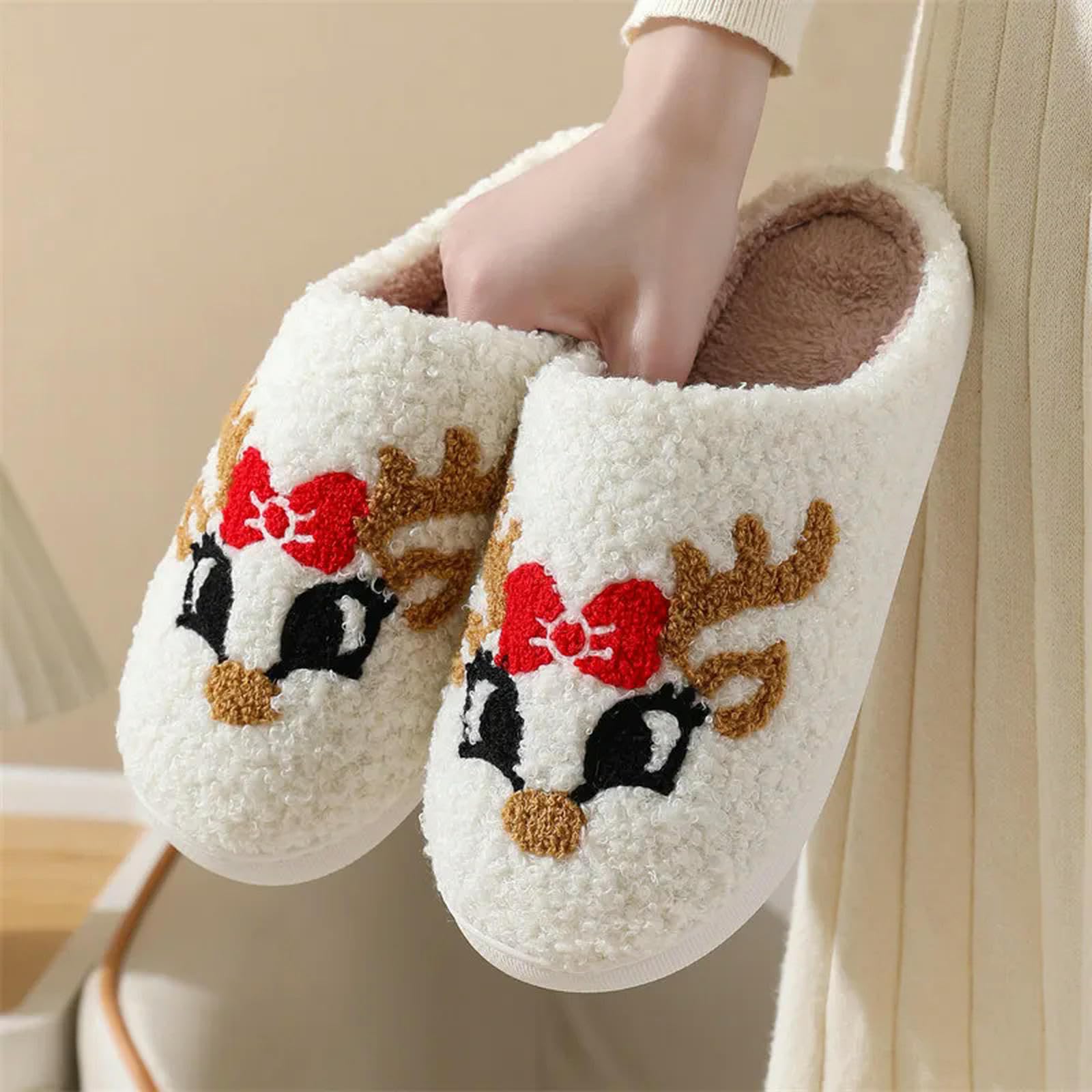 Pantofole Invernali in Cotone Slifori per La Casa Soffice di Natale Donne Inverno comodità Inverno Sola Pannelli di Cotone Interni da Donna Scarpe Divertenti-Bas Bat-42-43