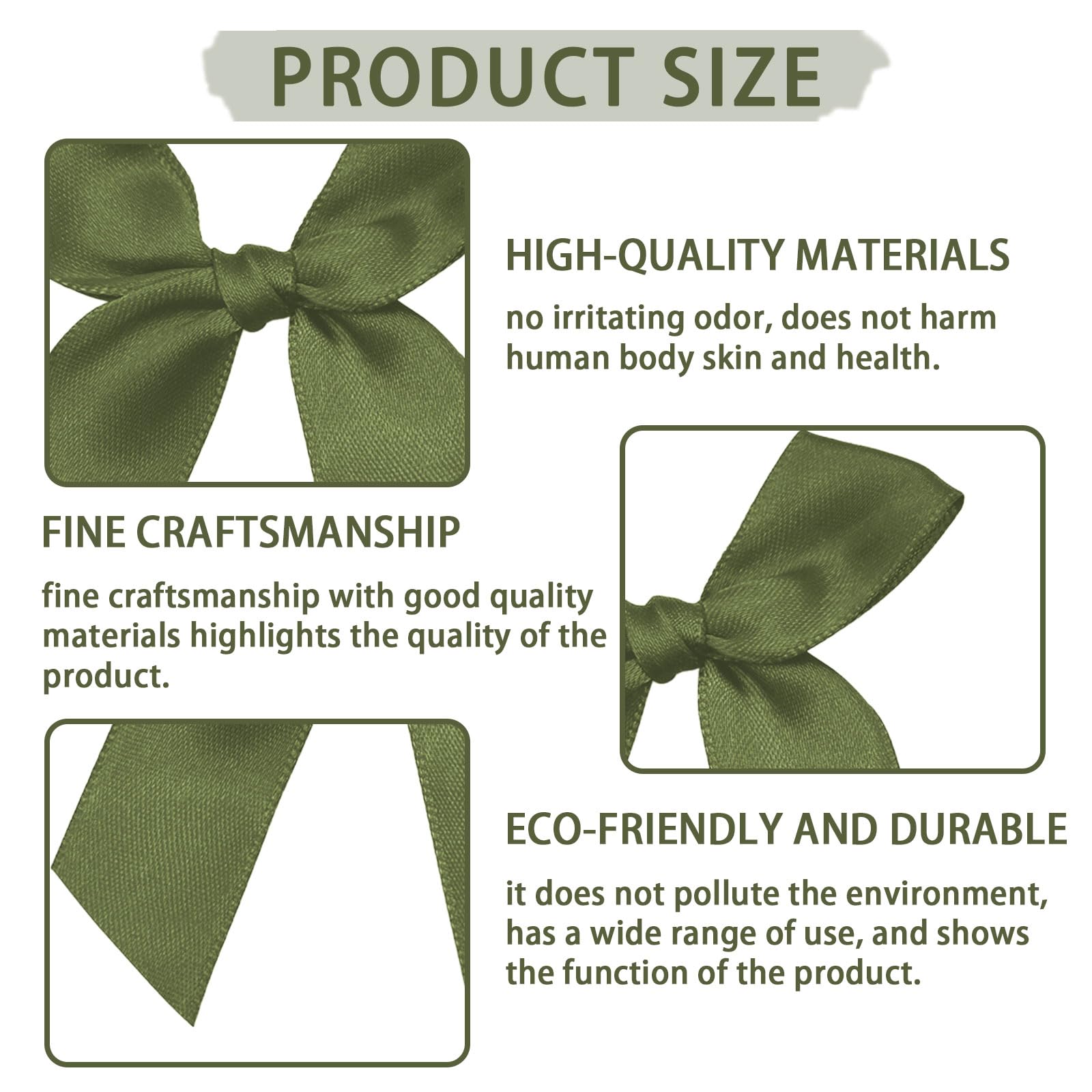 Jisrcha 60 Fiocchi, Fiocchetti Piccoli per Decorazioni, Fiocchetti per Bomboniere per Matrimoni, Confezioni Regalo, Artigianato, Compleanni, Decorazione di Sacchetti per Merenda, Regali Natale(Verde)