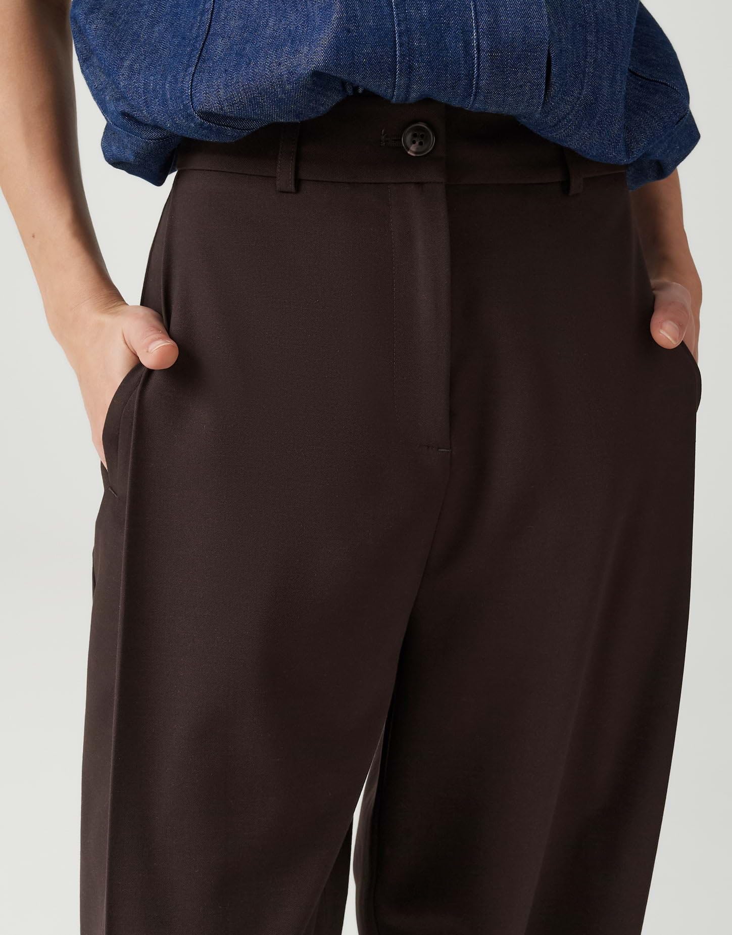 OPUS Damen City Pants | MYHI Relaxed City Pants aus nachhaltigem BCI Cotton Mix