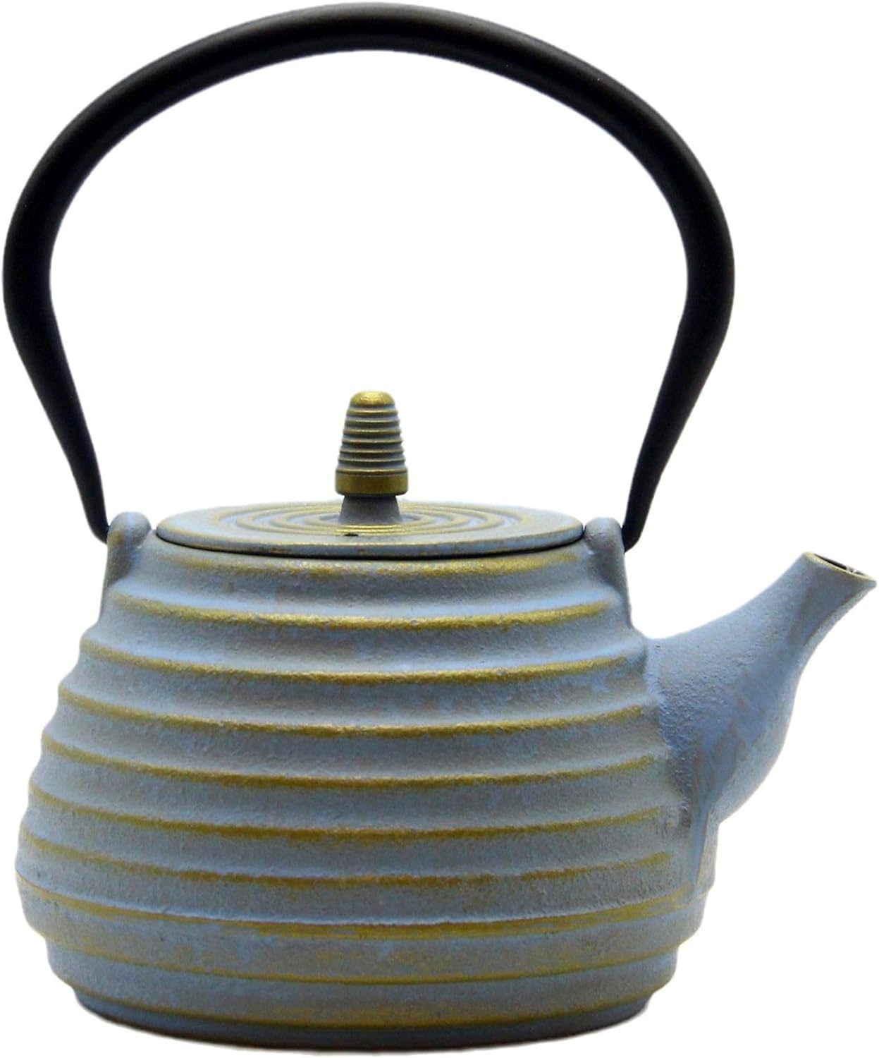 33.8oz Japanese Cast Iron Teapot for Stovetop, Small Tea Kettle with Stainless Steel Infuser for Loose Tea, Tea Pot Coated with Enameled Interior (1000ml)