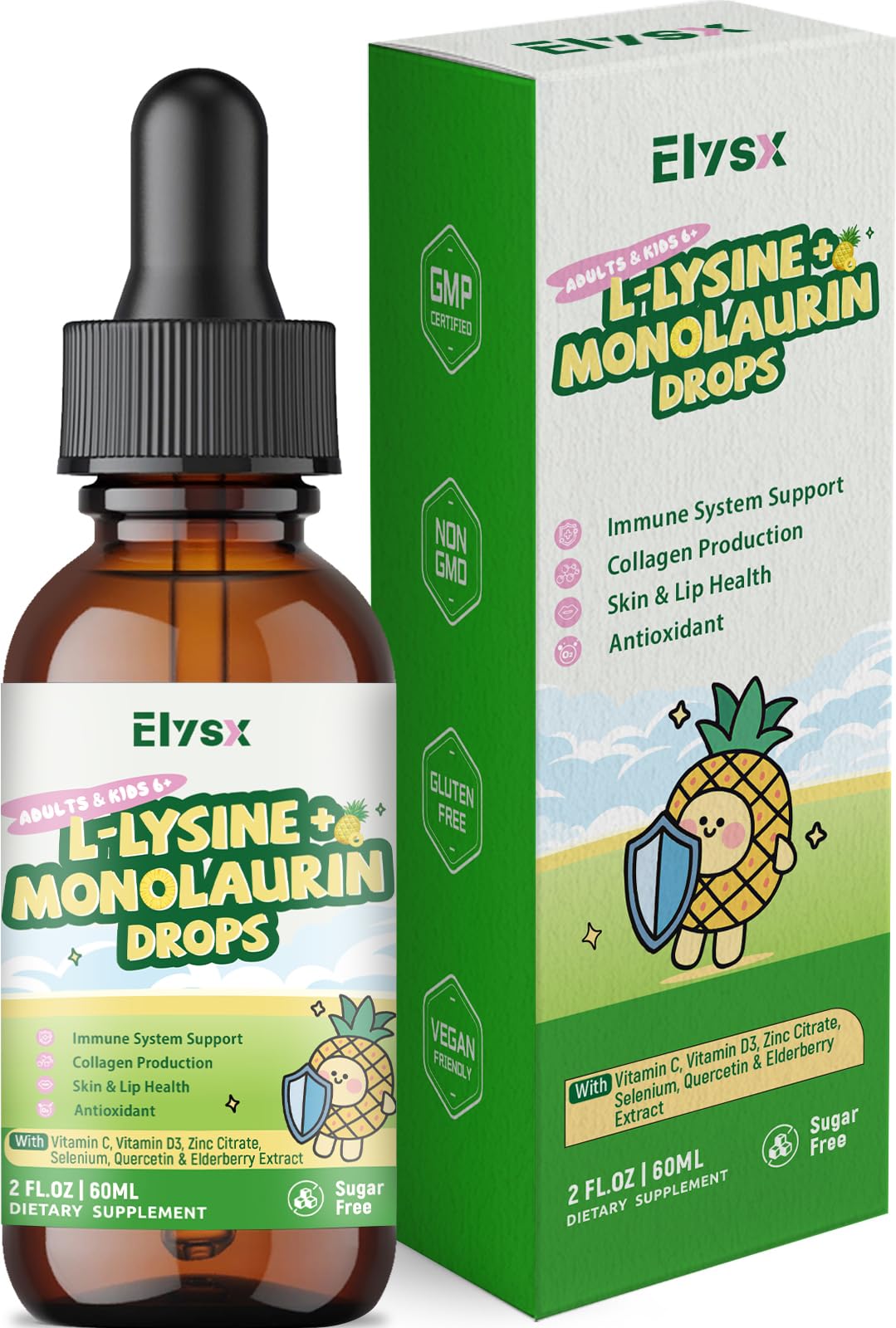 Amazon.com: L-lysine Monolaurin Liquid Drops, Lysine 1000mg