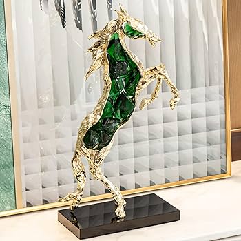 馬　置物 Amazon.co.jp: 馬 置物 インテリア雑貨 馬の彫像 事務室 会議室