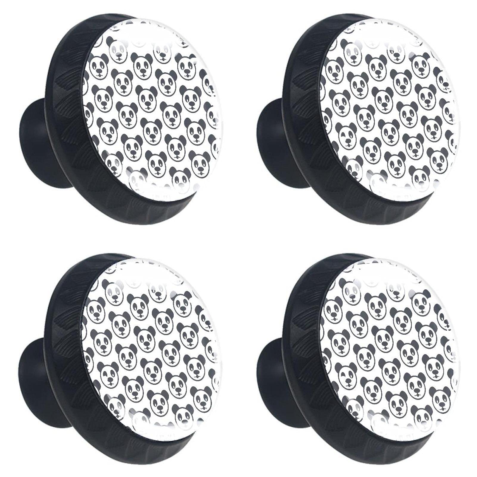 Boutons de tiroir en verre panda 30 mm pour relooker une commode