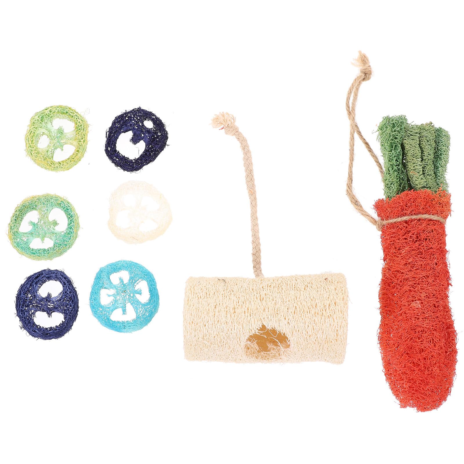 FOMIYES 8pièces Jouets à Mâcher pour Hamsters Décoration pour Cage de Hamster Accessoires pour Lapins Jouets Molaire pour Petits Animaux Couleur Aléatoire