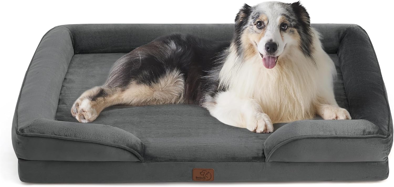 Bedsure Orthopedic Dog Bed for Extra Large Dogs XL Plus Waterproof Dog Sofa Bed