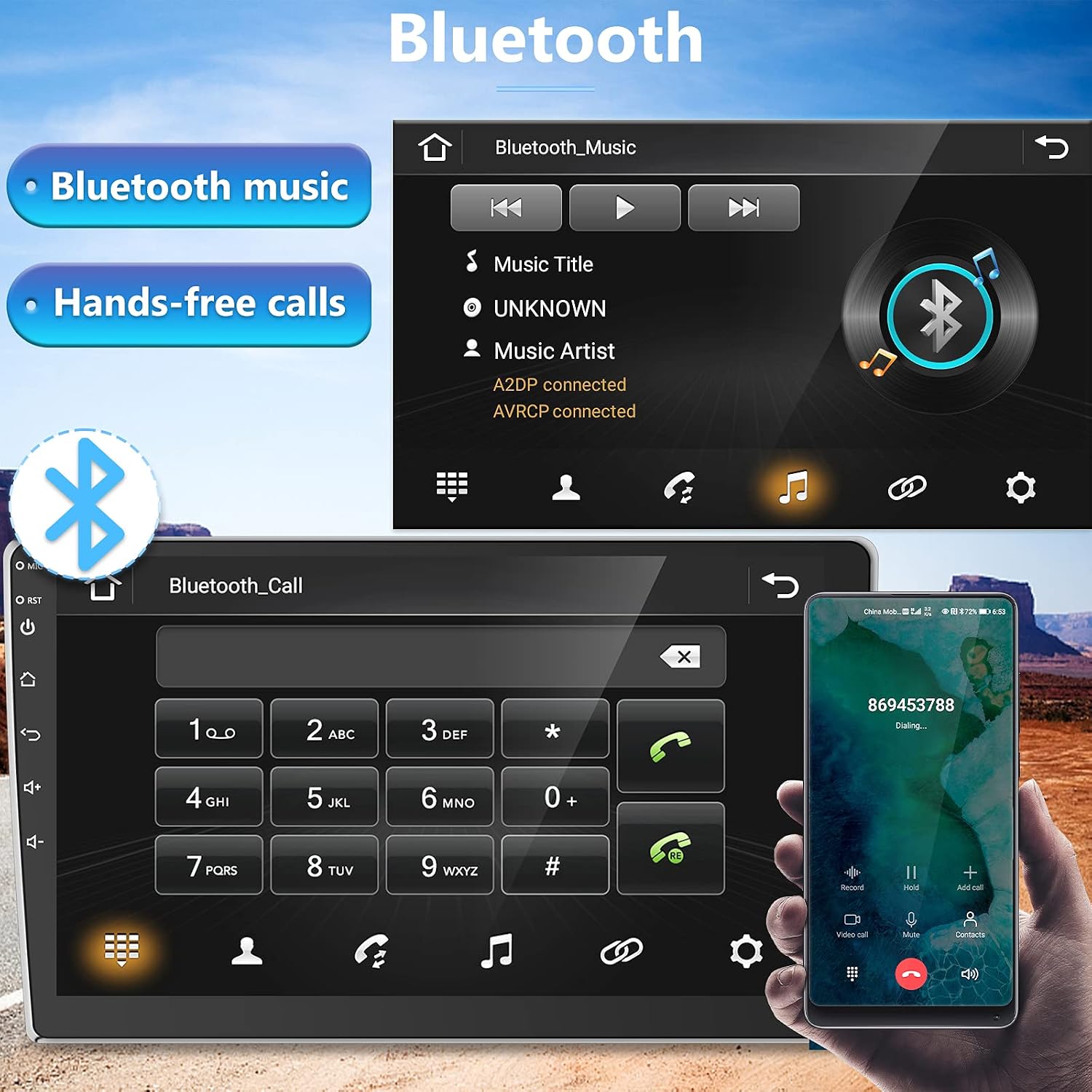 70% Off Discount Podofo Android Car Stereo Double Din 10.1 Inch Car Radio 2.5D HD Touchscreen Multimedia MP5 Player with Bluetooth GPS Support WiFi FM Radio Dual USB Mirror Link SWC + Backup Camera