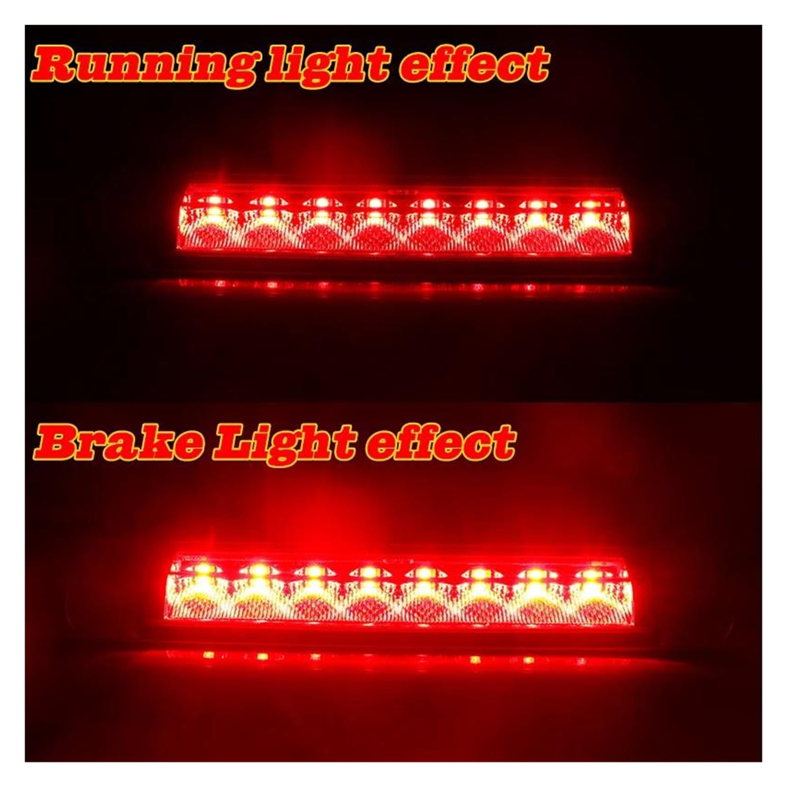 Generico Terza luce posteriore di arresto 1PC LED Rosso Posteriore Centro Alto Montaggio Terzo 3rd Coda Freno Luce Per Toyota Per 4Runner Per Highlander Per Prius C Per Sienna V