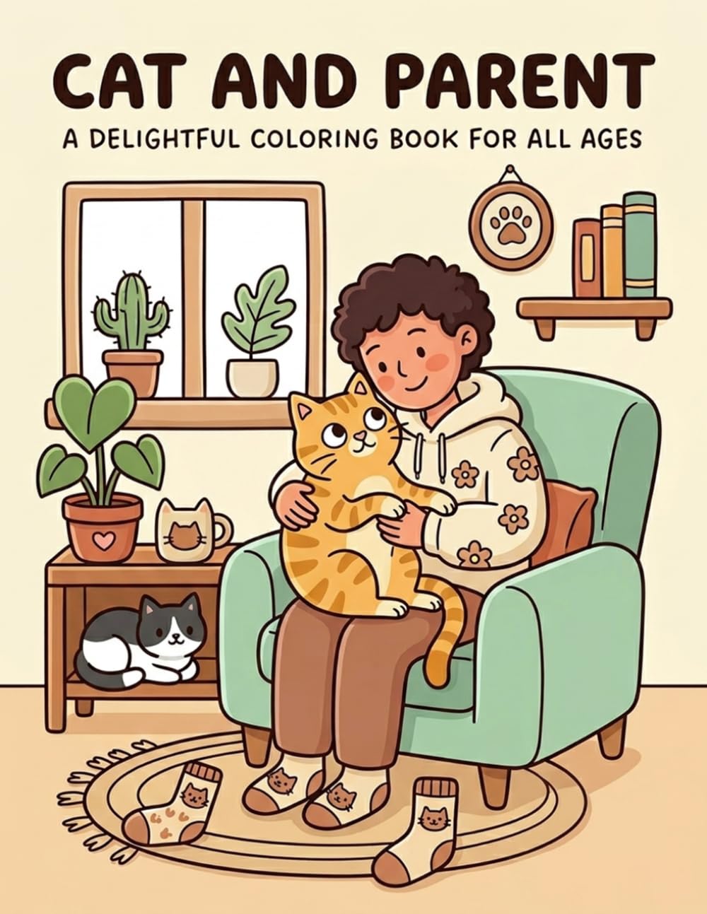 Cat and Parent: A Delightful Coloring Book for All Ages: Celebrating the Special Bond | Whimsical Illustrations of Cozy Moments, Loving Companionship, and Heartwarming Daily Life