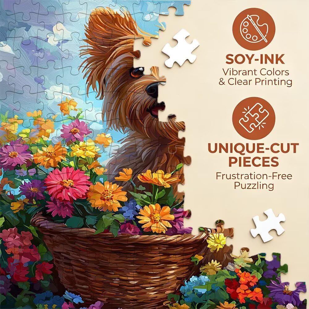 Puzzle 2000 sztuk, urocze puzzle dla psów dla dorosłych 2000, drewniane puzzle, klasyczne gry edukacyjne, niemożliwe wyzwanie, gry i zajęcia rodzinne, prezent kreatywny DX0YL1-278