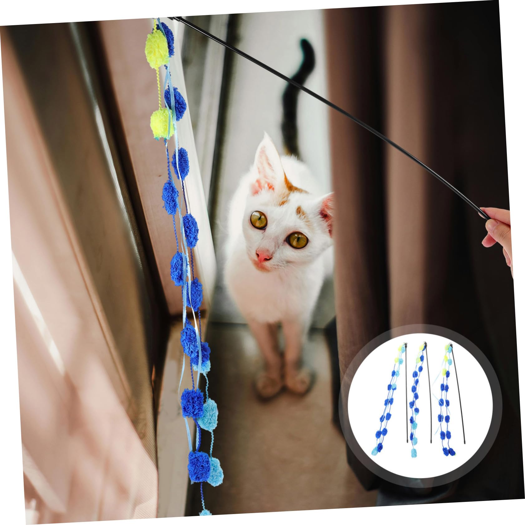 YARNOW 15 Pièces Chat taquin Interactive Cat Toy Fournitures de Chat on Jouets pour s interactifs Jouets interactifs pour s Jouet pour Plastique