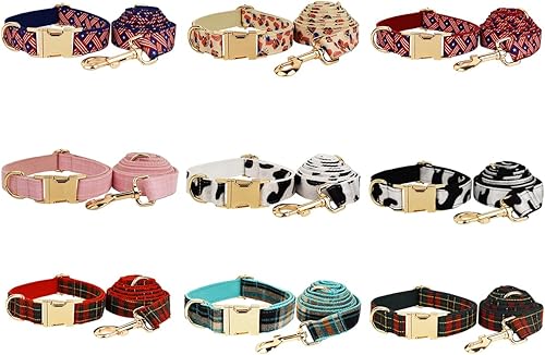 Miniatura 3 de Collar de perro personalizado con hebilla de metal, collares para mascotas personalizados con nombre y número de teléfono (estilo navideño)