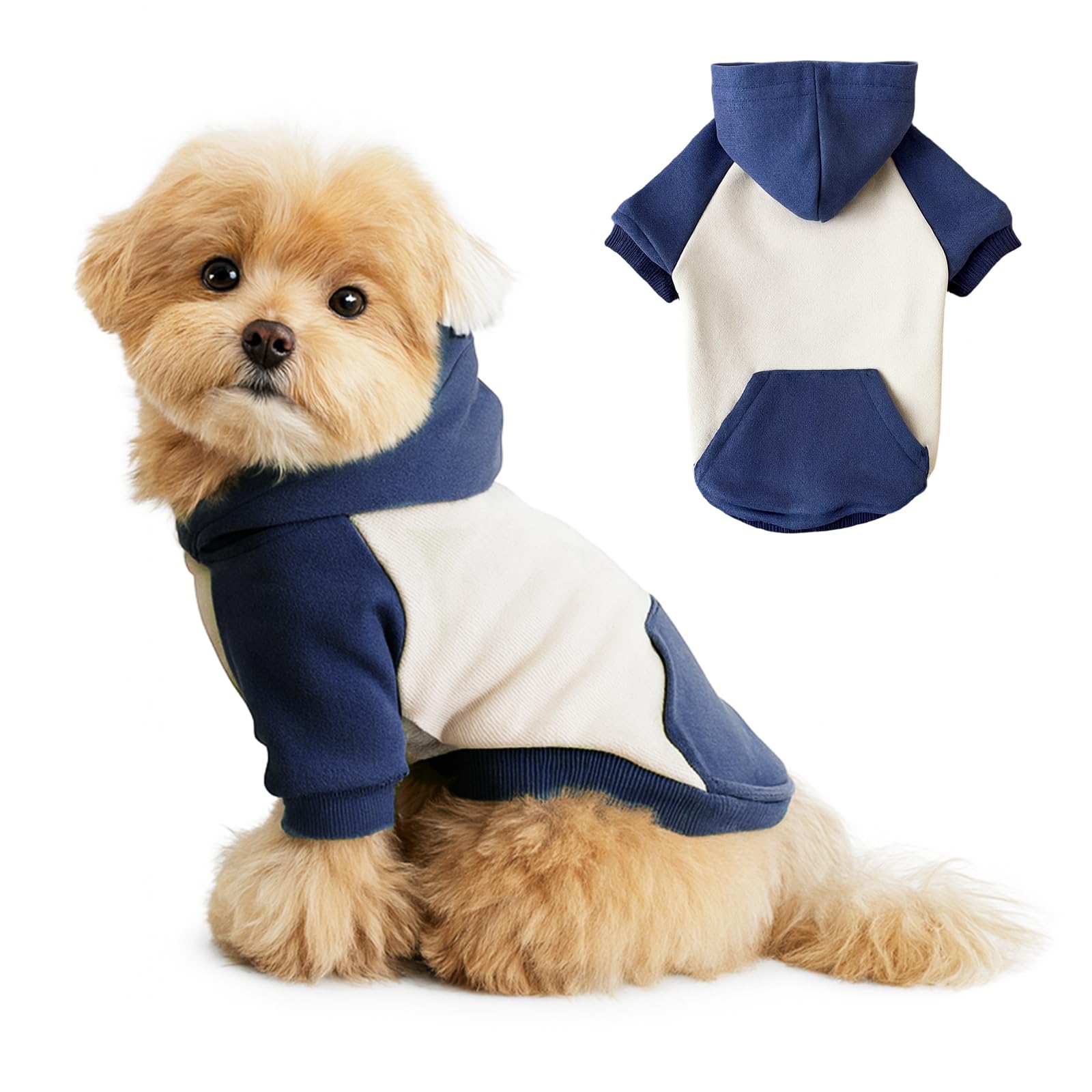 Winmany Small Dog Hoodie Pullover Sweatshirt for Dogs & Cats Lightweight Pet Puppy Fall Spring Hoodie Sweater