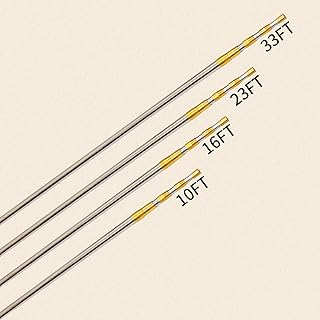 NIUBIDALA Telescopic Poles, Lengths From 4ft to 33ft, with a Standard 8mm Threaded Connector at the top to Extend the Versatility.Paint Telescopic Pole, Clean Telescopic Rod. (3.7Ft-10Ft)