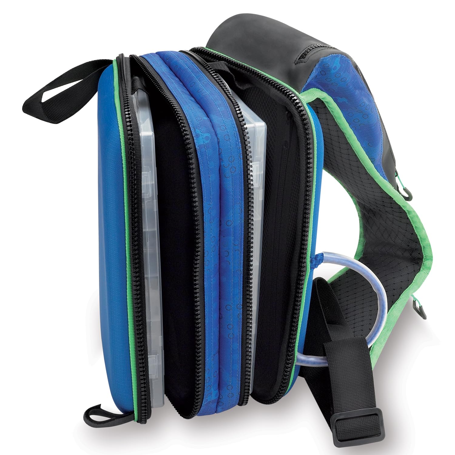 AKAMI MR8 Borsa da Pesca Idrorepellente per Spinning – Scatole Porta Accessori Incluse, Maniglia Imbottita