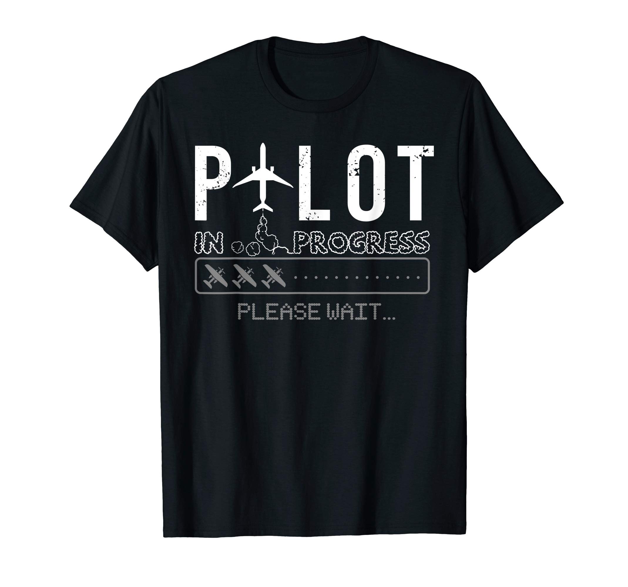 Pilot In Progress Funny Future Pilot Aviation Airplane Gift T-Shirt