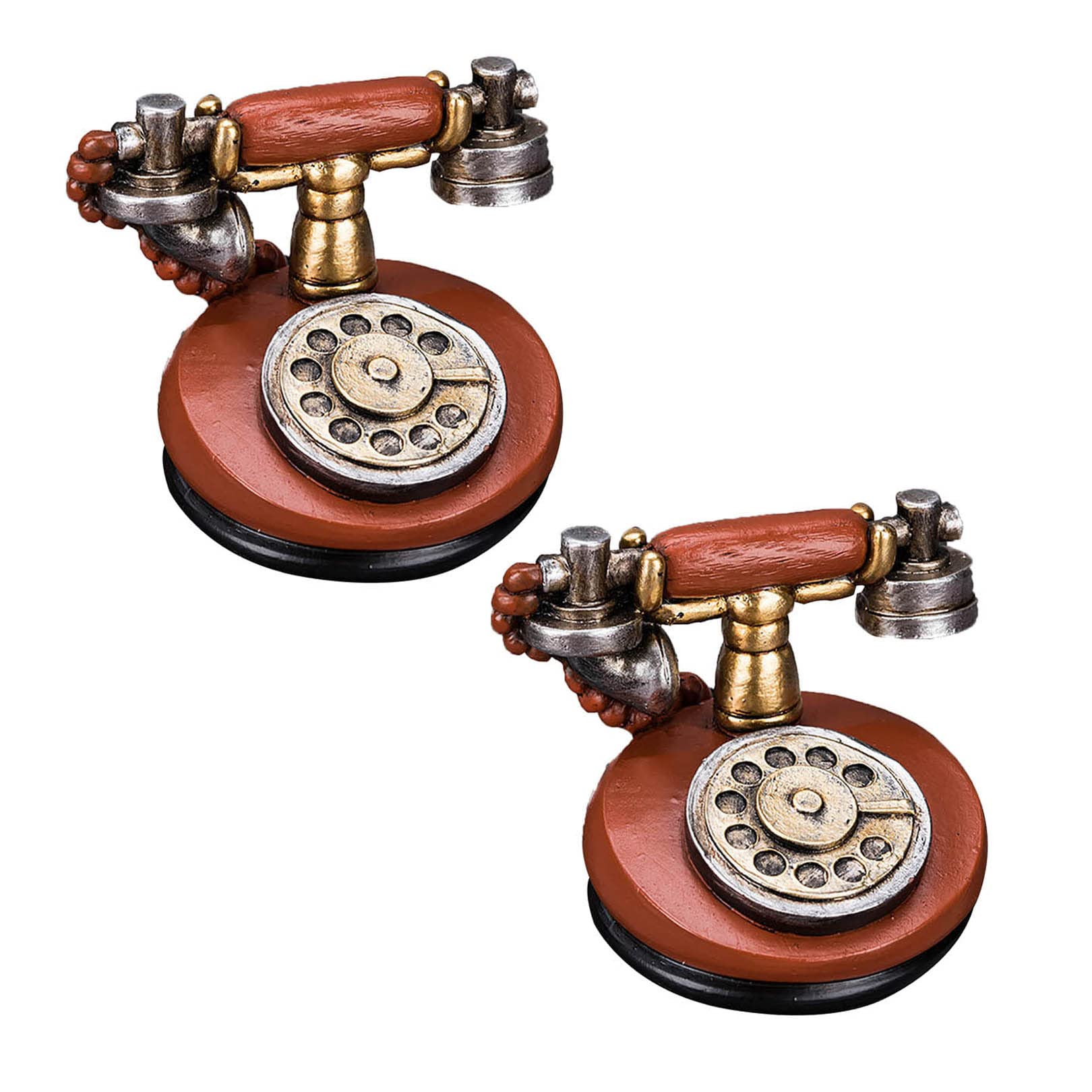 Téléphone fixe rétro numérique remplacez les écrans par un superbe ornement antique de bureau
