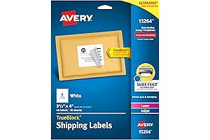 Avery Printable Shipping Labels with Sure Feed: Streamline Your Shipping Needs