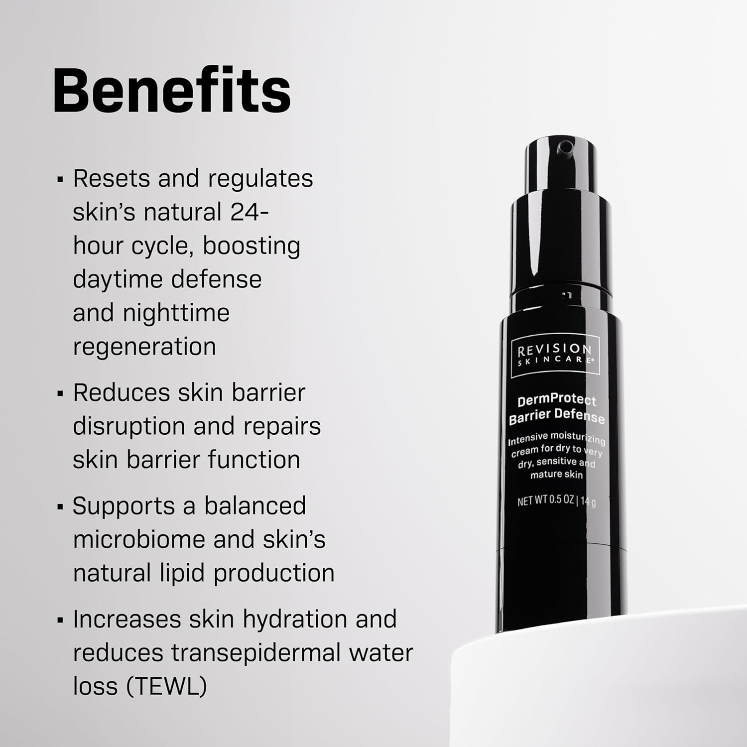 Revision Skincare DermProtect Barrier Defense™, Intensive Moisturizer for Dry, Sensitive, and Mature Skin, Hydrates and Strengthens Skin Barrier